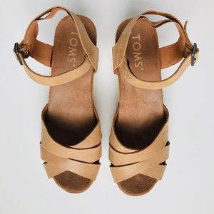 Toms open toe clog sandals.